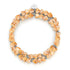 Pfirsich-Schatz | 925er Sterlingsilber | Feenglas-Wrap